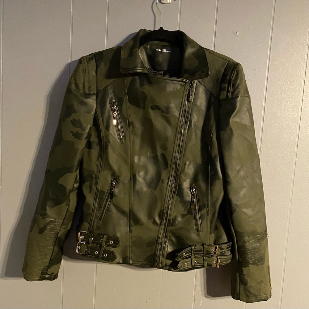 Camouflage Moto Jacket